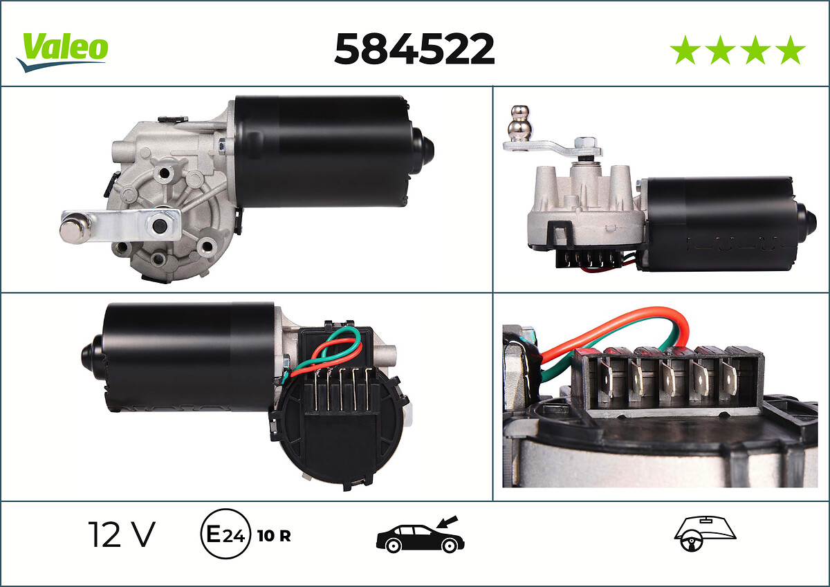 Moteur d'essuie-glace VALEO 584522